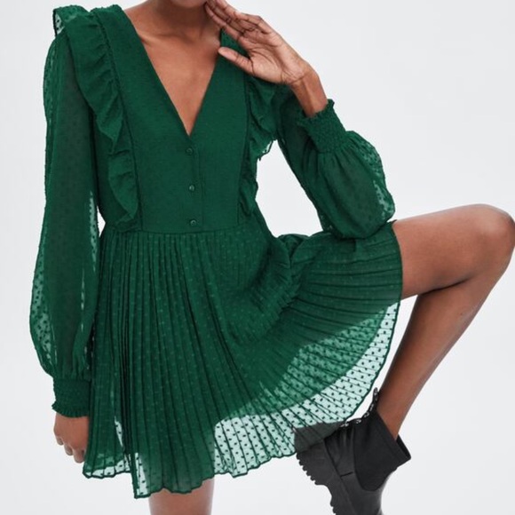 DOTTED MESH PLAYSUIT DRESS - Picture 7 of 8